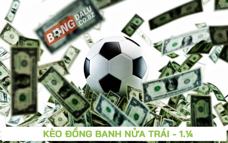 Kèo đồng banh nửa trái (0.25 hay 1.¼)